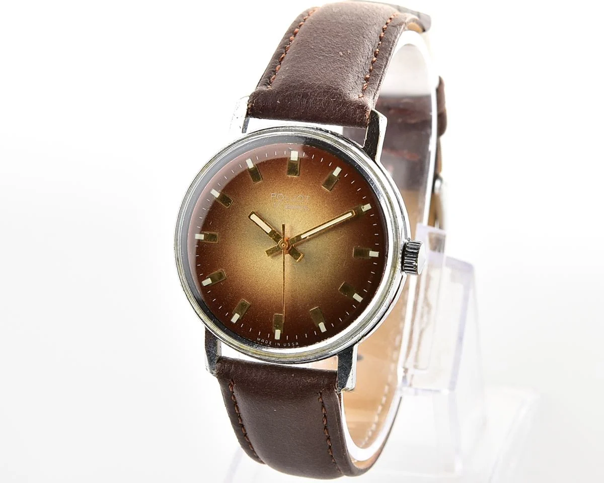 Vintage Soviet Poljot mechanical wristwatch