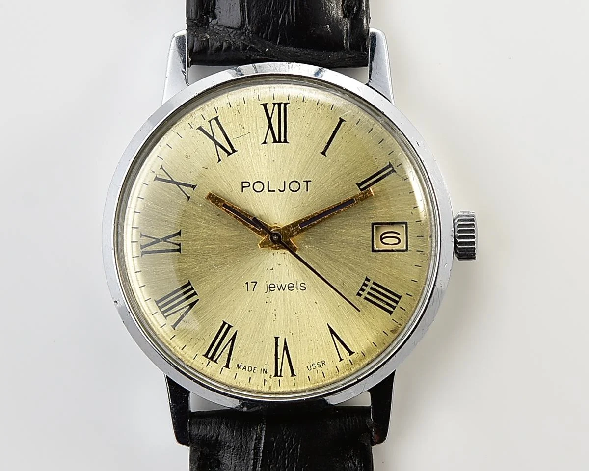 Soviet vintage Poljot mechanical wrist watch