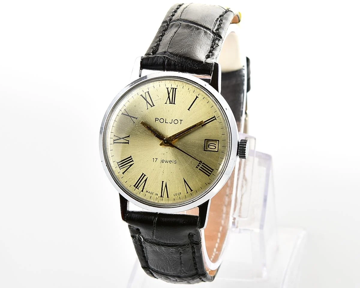 Soviet vintage Poljot mechanical wrist watch