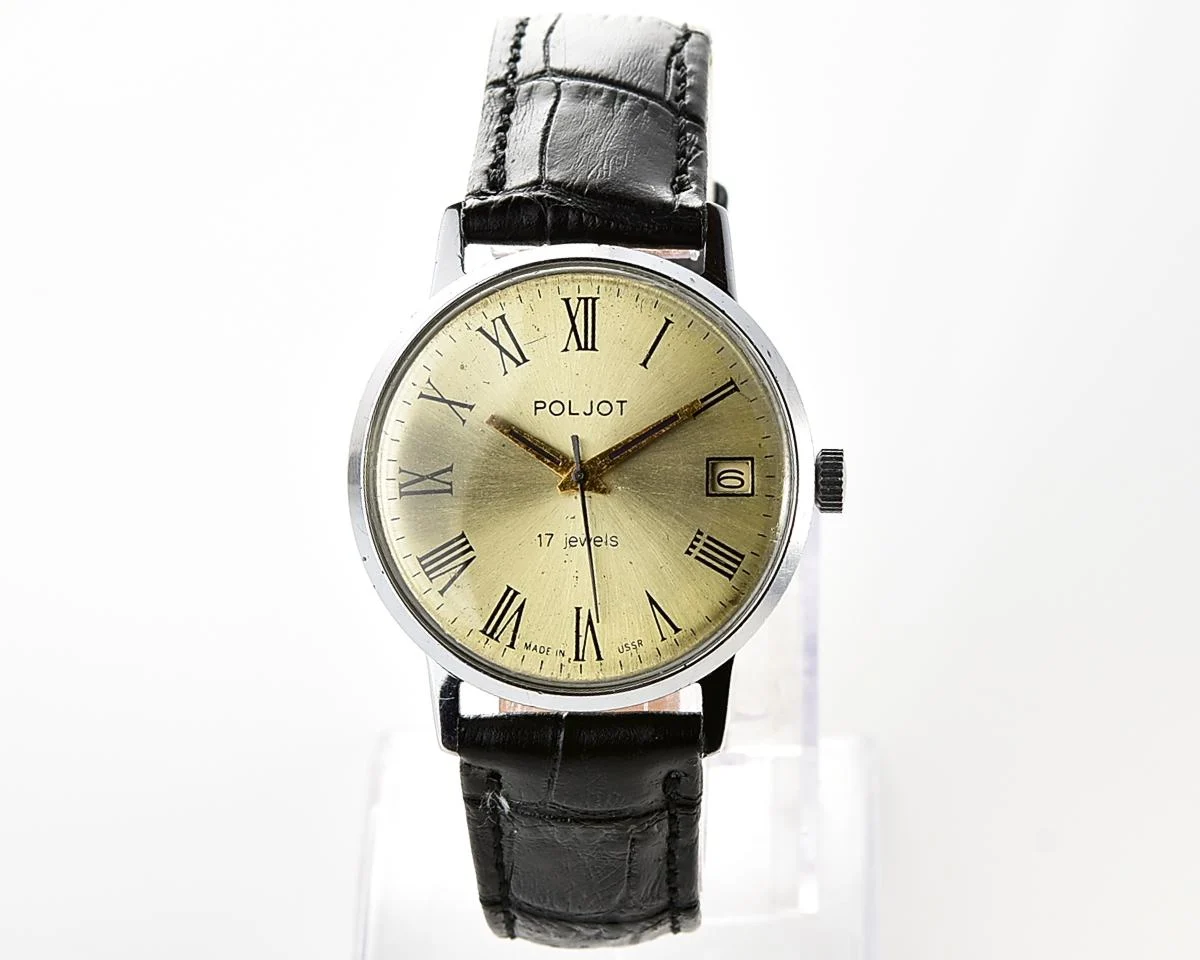 Soviet vintage Poljot mechanical wrist watch