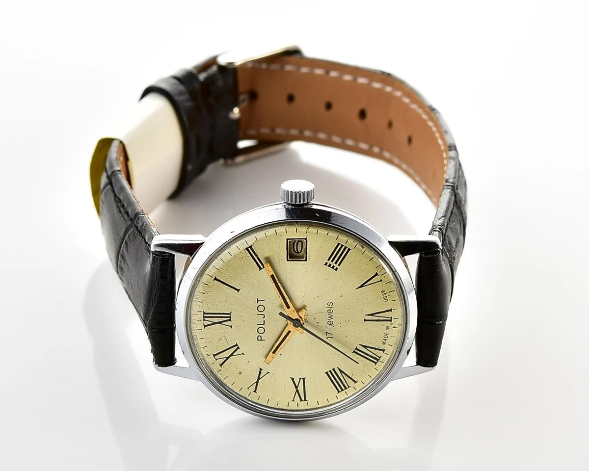 Soviet vintage Poljot mechanical wrist watch