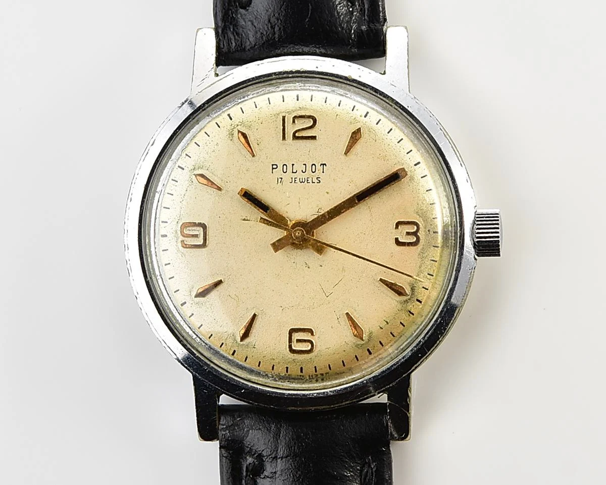 Soviet vintage Poljot mechanical wristwatch