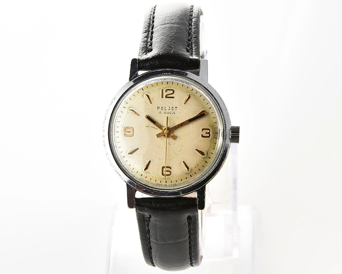 Soviet vintage Poljot mechanical wristwatch