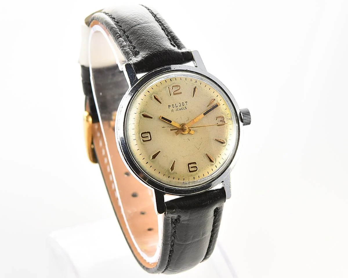 Soviet vintage Poljot mechanical wristwatch