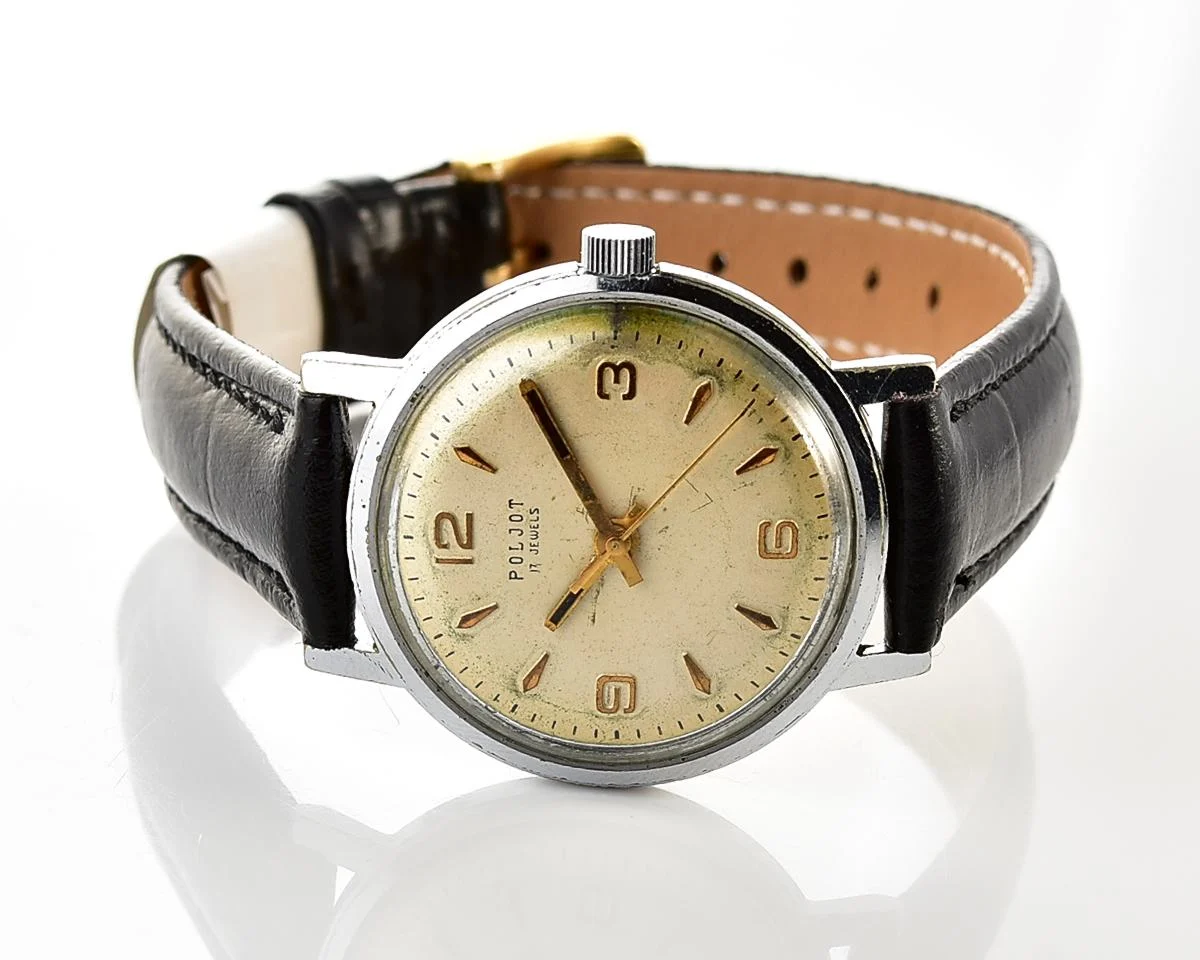 Soviet vintage Poljot mechanical wristwatch