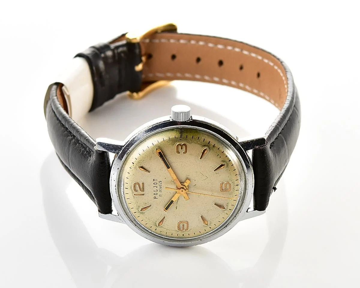 Soviet vintage Poljot mechanical wristwatch