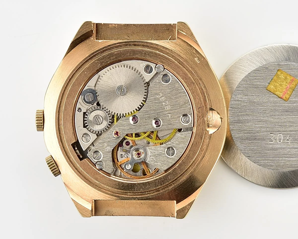TIME CAPSULE: Vintage Soviet Raketa gold-plated perpetual calendar watch – New Old Stock (NOS)!