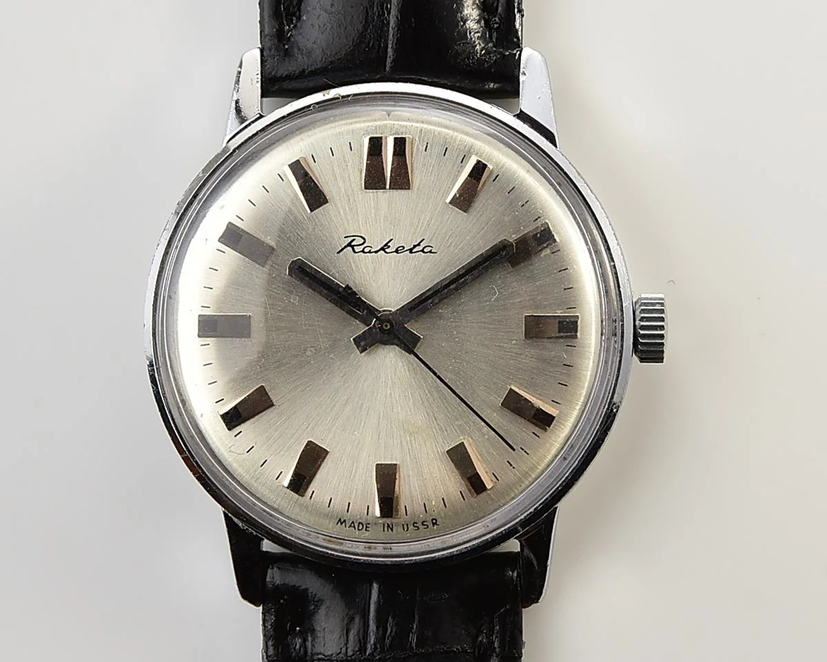 Vintage Soviet Raketa mechanical wristwatch