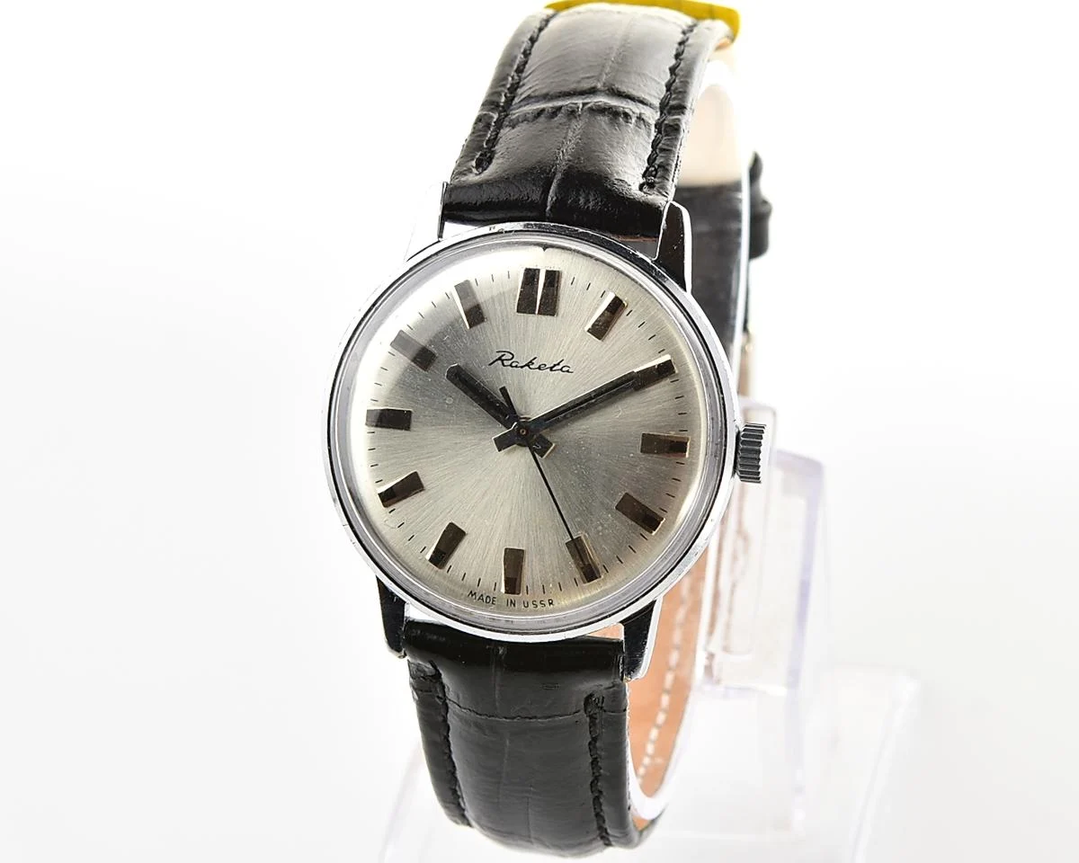 Vintage Soviet Raketa mechanical wristwatch