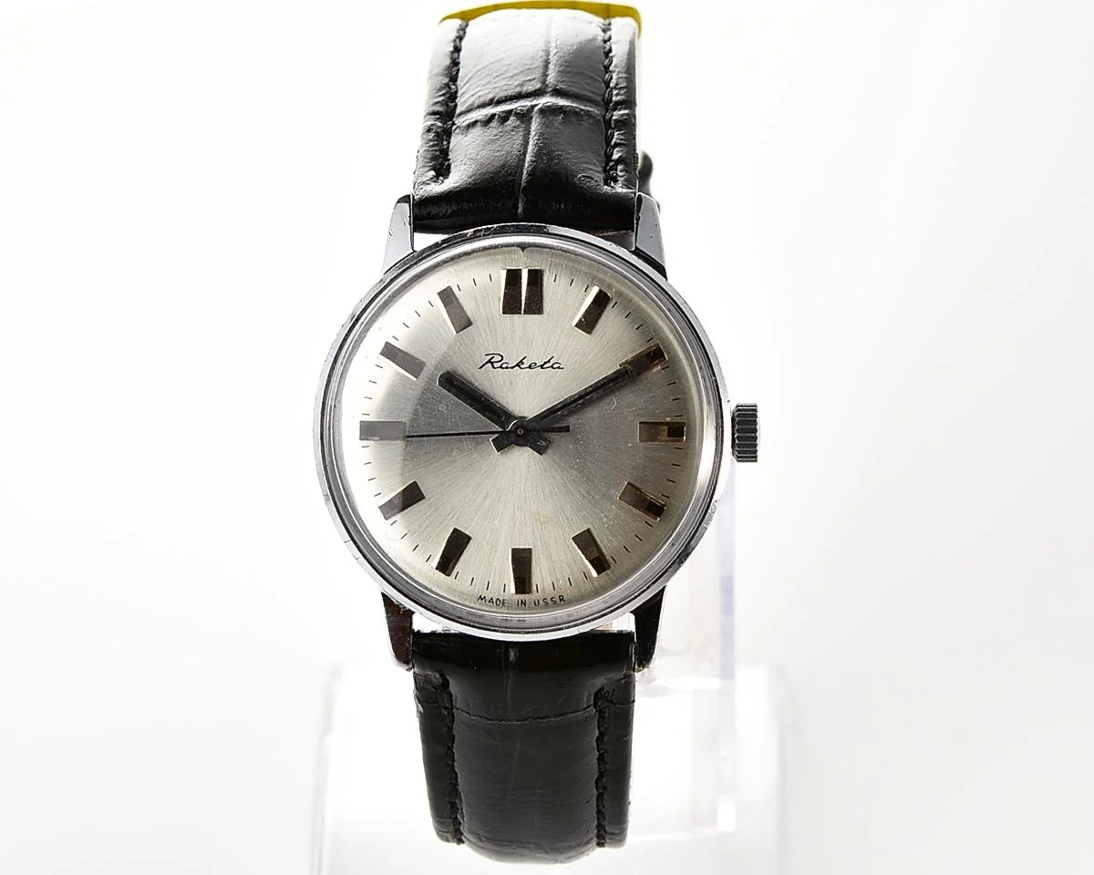 Vintage Soviet Raketa mechanical wristwatch