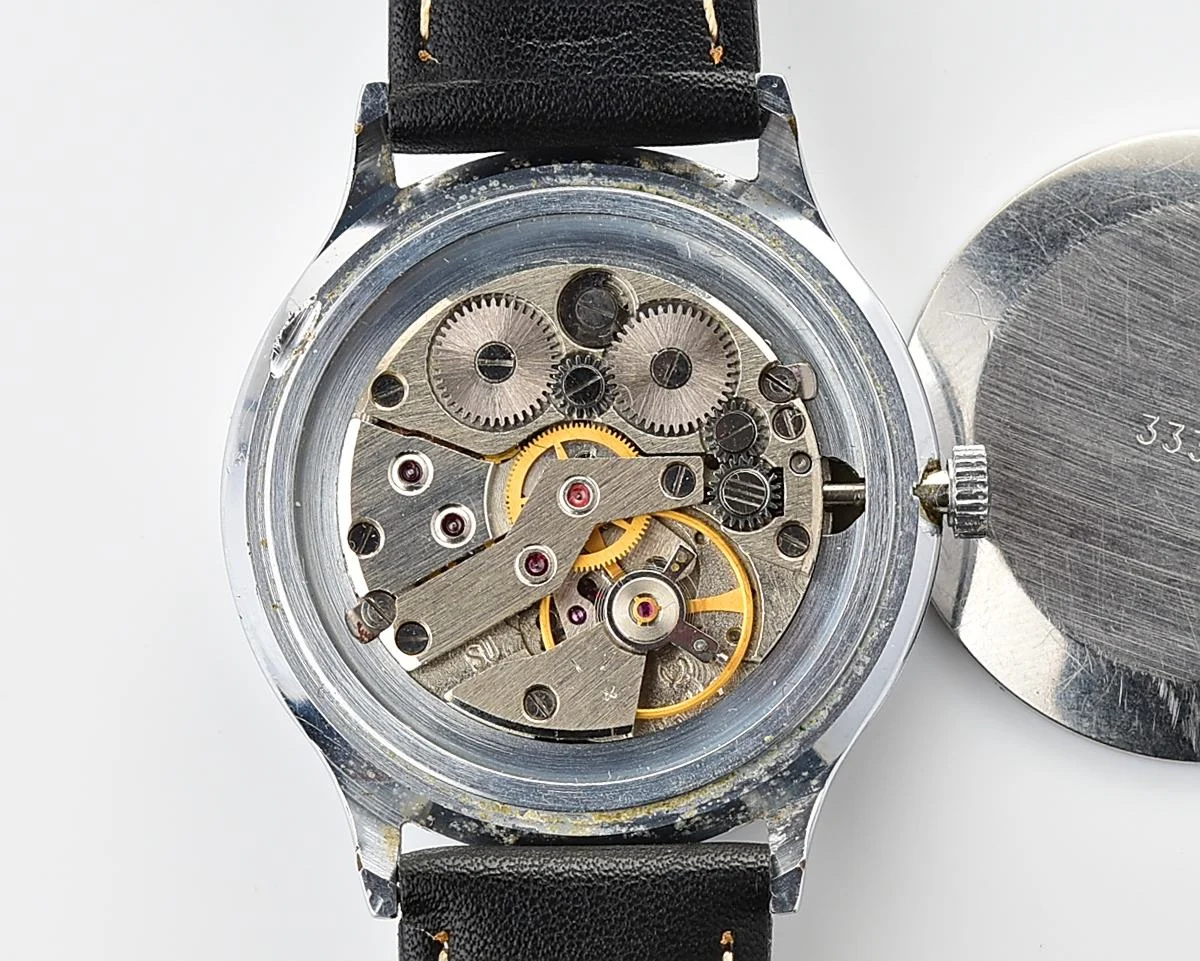 Soviet Slava mechanical vintage watch with MIG aircraft!