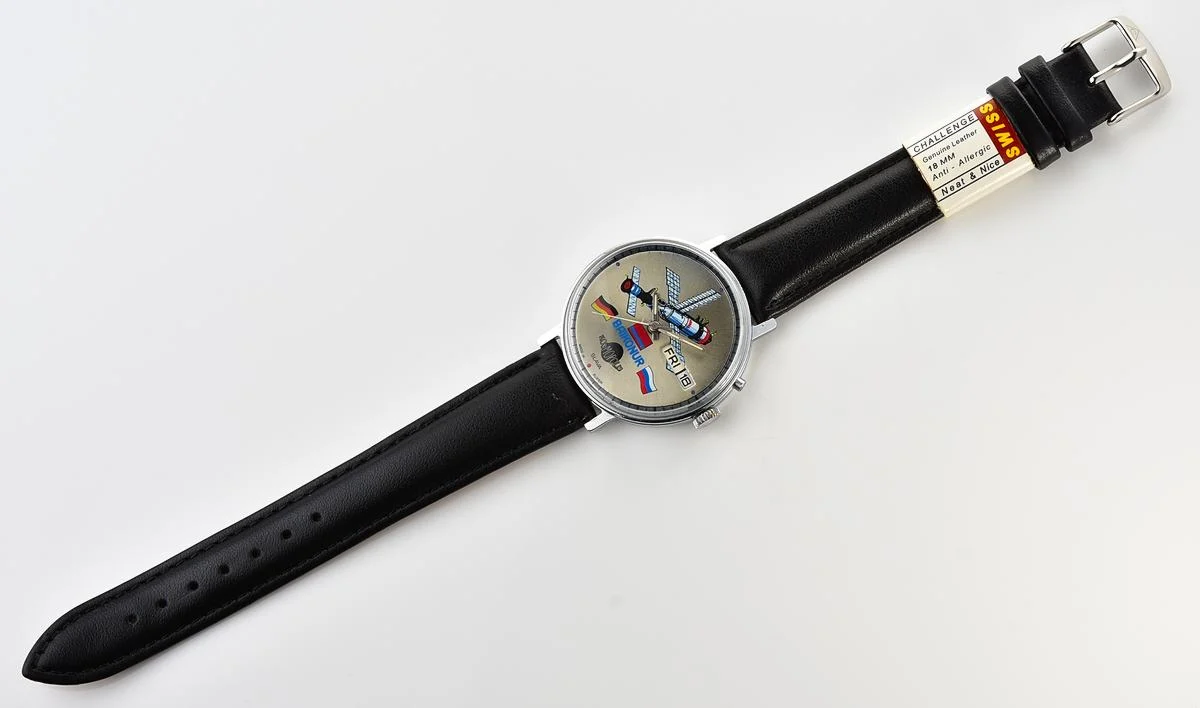 Excellent Slava Baikonur mechanical watch with Mir space station