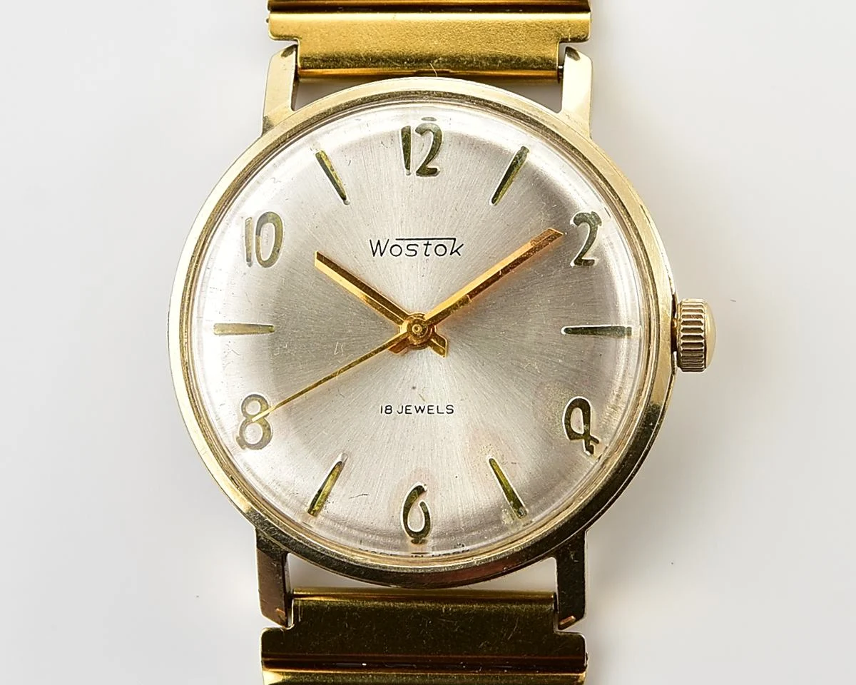 Wostok (Vostok) mechanical gold-plated wristwatch