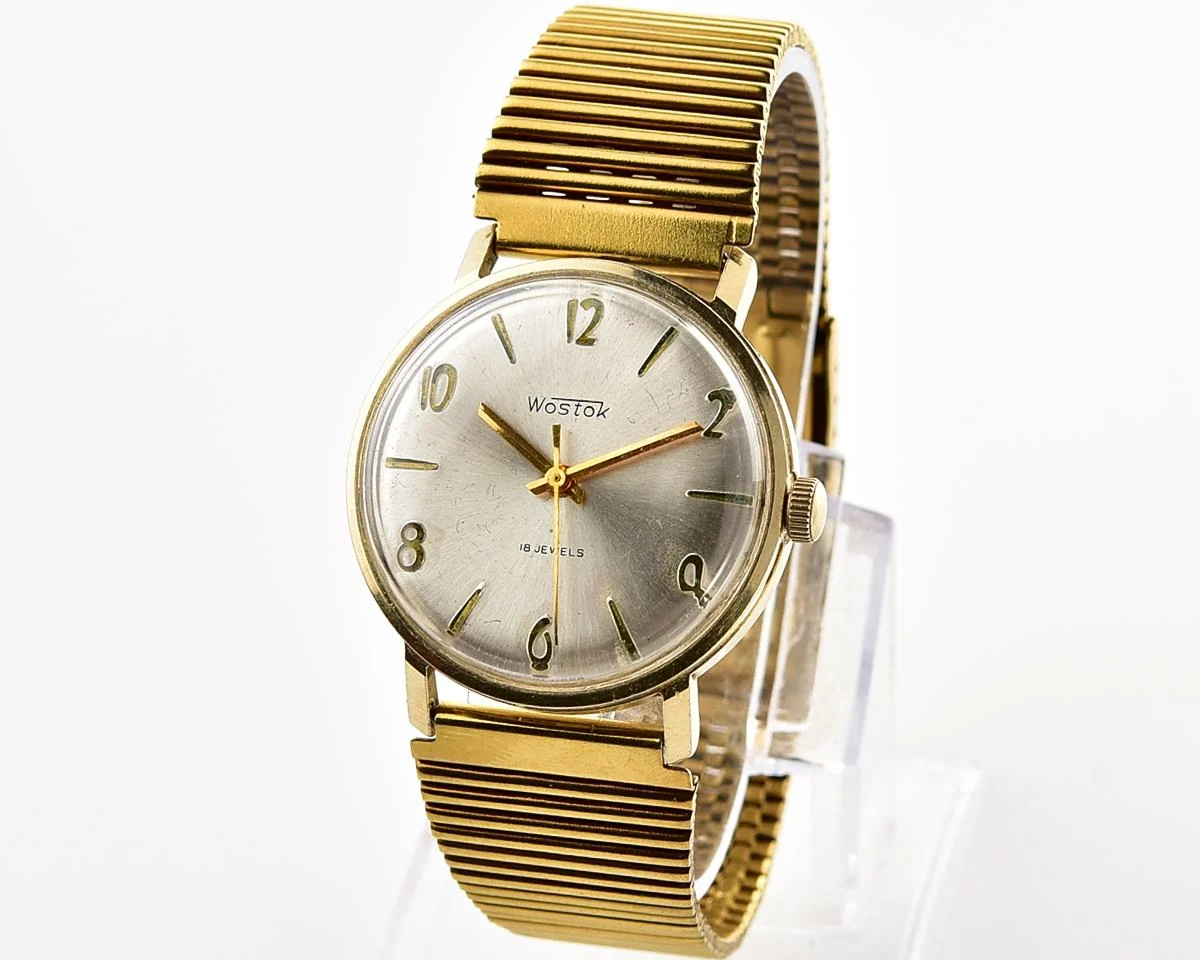 Wostok (Vostok) mechanical gold-plated wristwatch