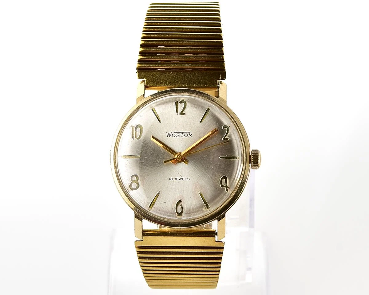 Wostok (Vostok) mechanical gold-plated wristwatch