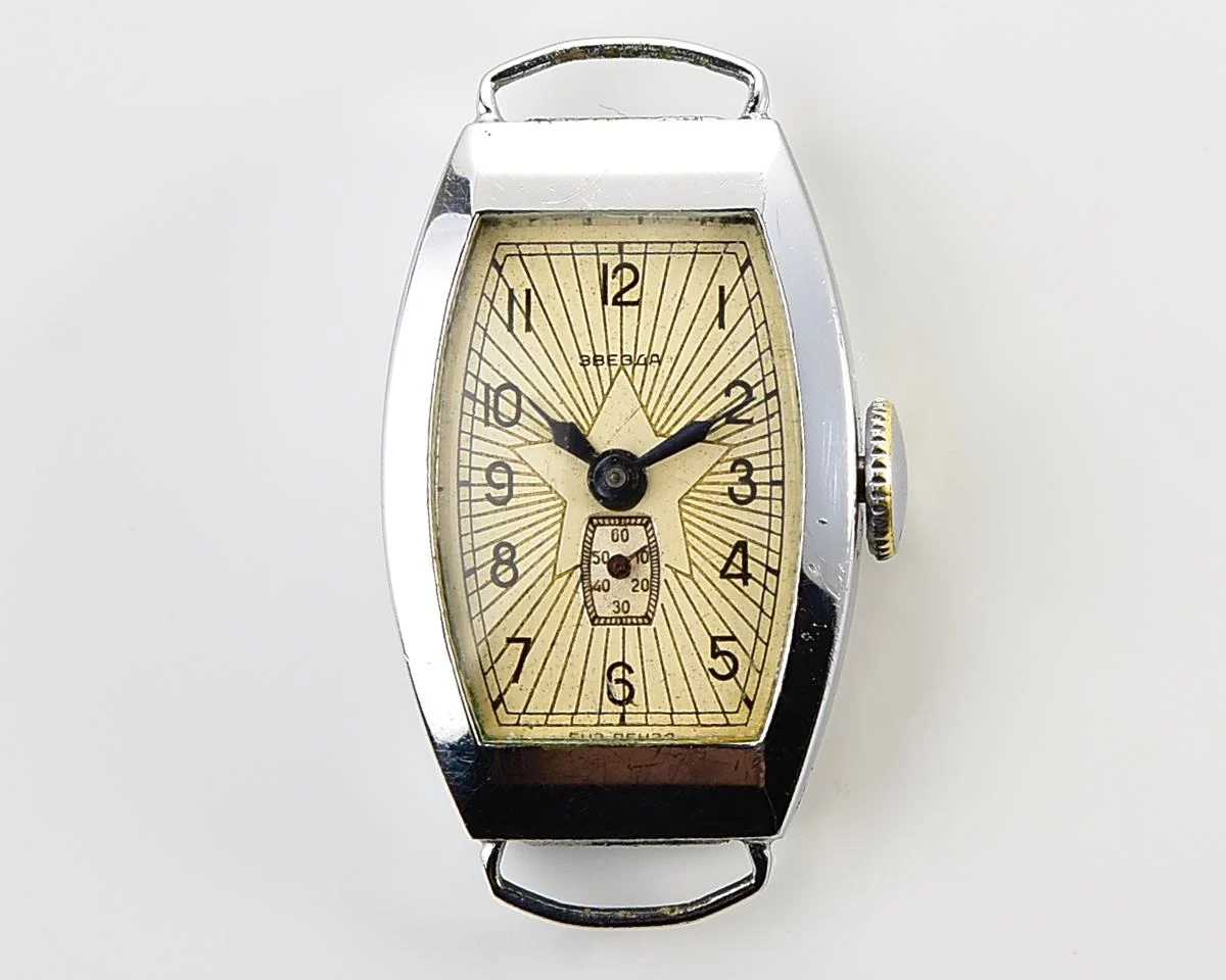 Vintage Soviet Zvezda wrist watch, from the 3rd quarter of 1960