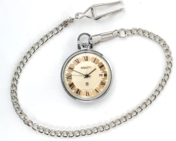 Excellent Soviet Raketa mechanical pocket watch with calendar