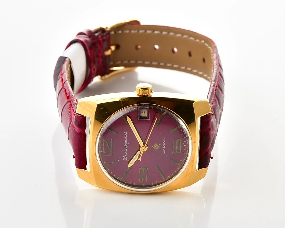 Soviet gold-plated Vostok Komandirskie mechanical watch - Zakaz MO CCCP!