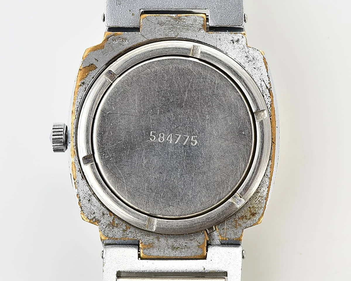 Soviet Poljot vintage mechanical wristwatch with beautiful textured dial