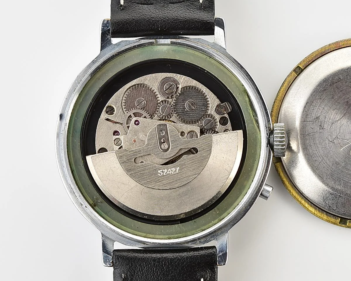 Slava Baikonur mechanical self-winding movement watch with Mir space station