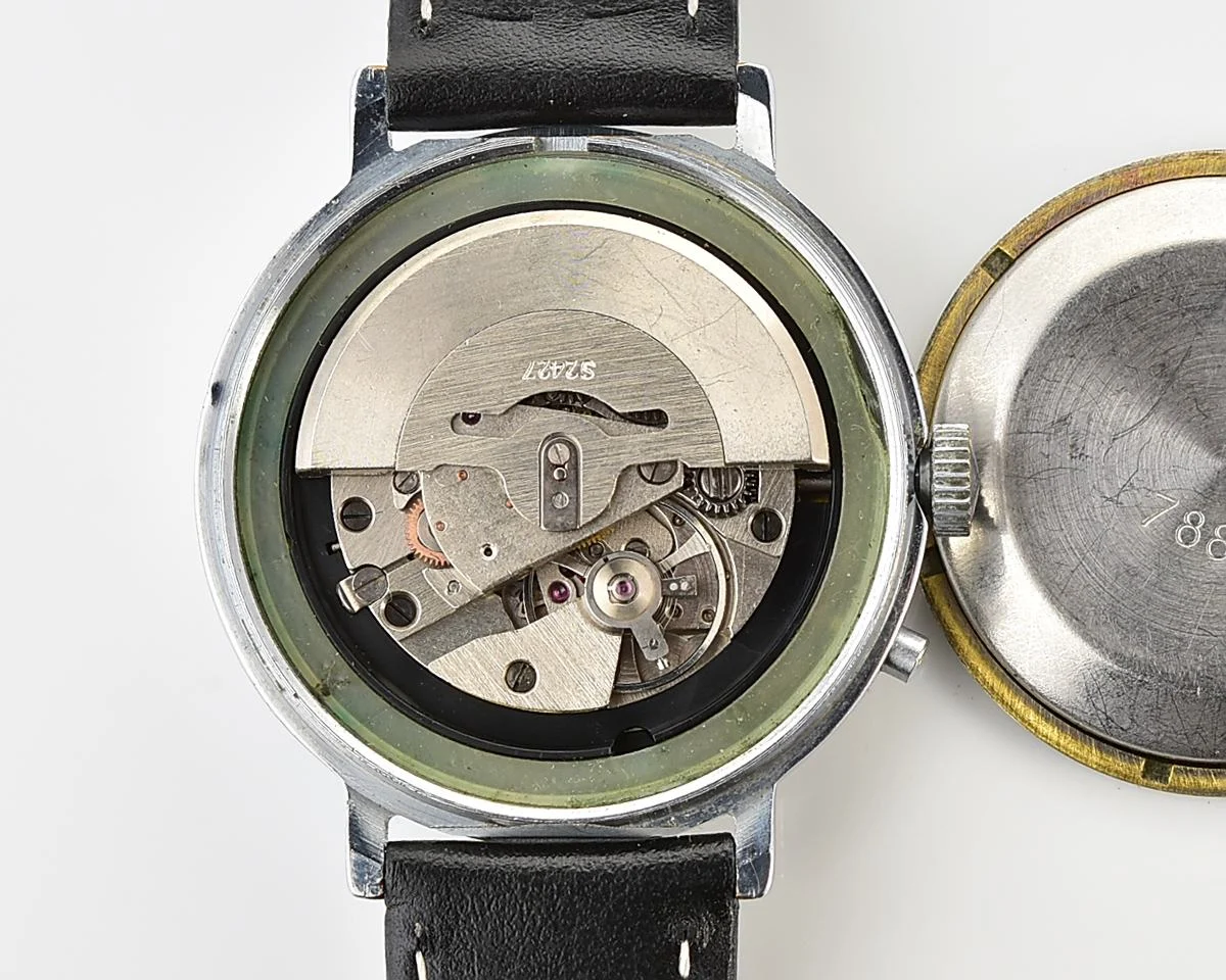 Slava Baikonur mechanical self-winding movement watch with Mir space station