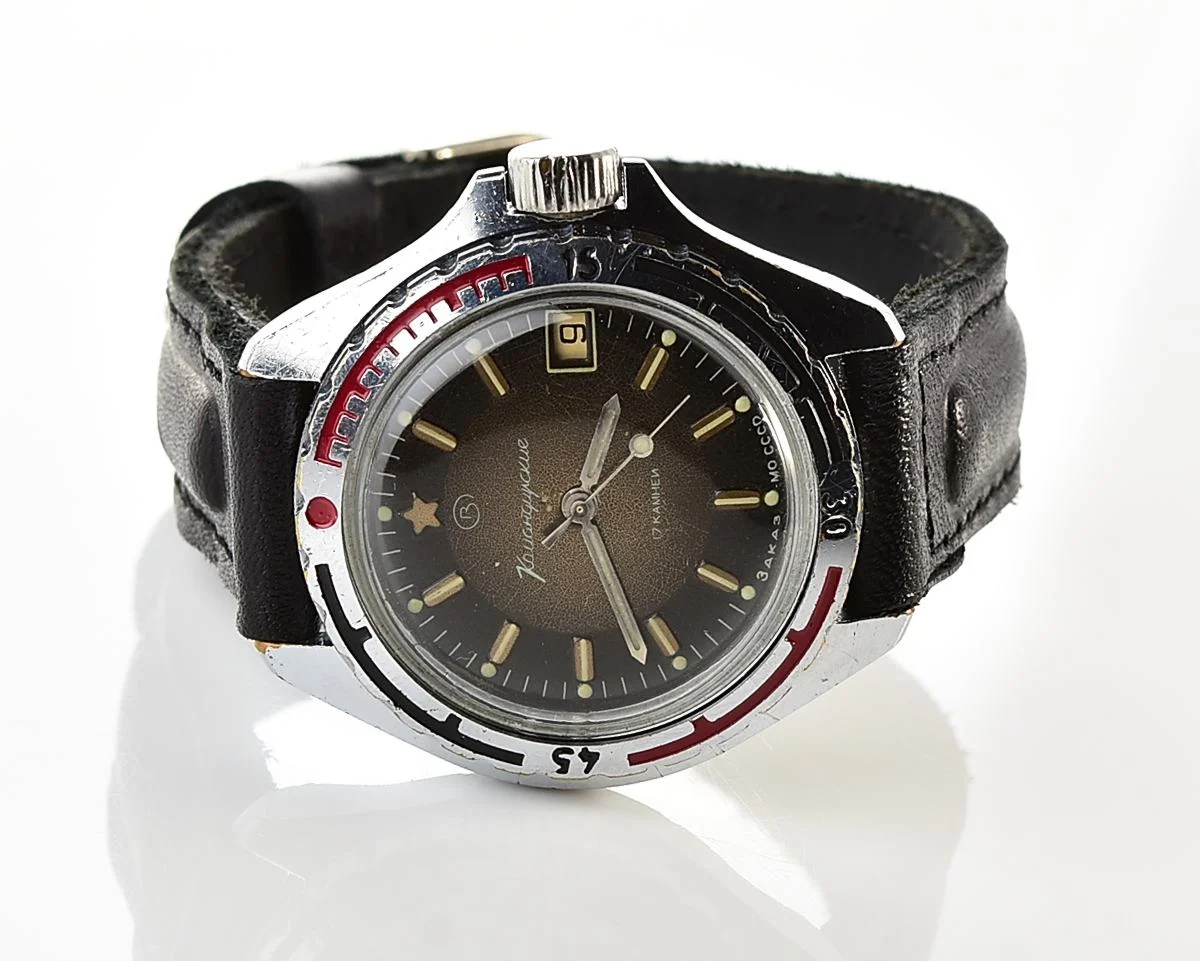 Vostok Komandirskie "Zakaz MO CCCP" limited series watch - rare duo-tone dial!