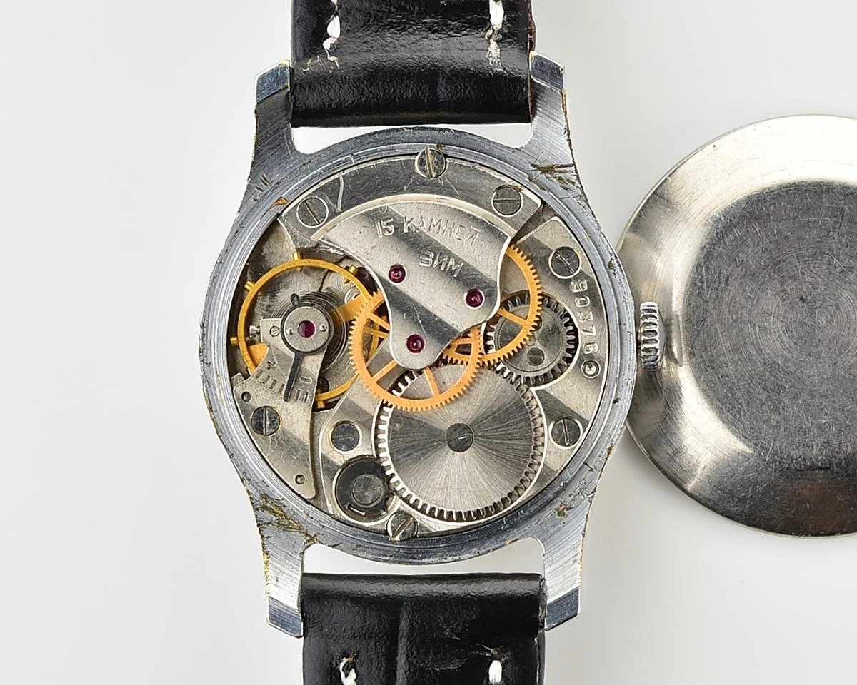 Excellent vintage Soviet mechanical watch Pobeda Zim from the 1950s