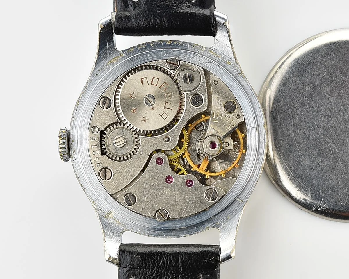 Vintage Soviet mechanical Pobeda wristwatch