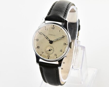 Vintage soviet mechanical POBEDA watch, 2MChZ from the 1st quarter 1956!