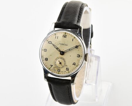 Vintage soviet mechanical POBEDA watch, 2MChZ from the 3rd quarter of 1957