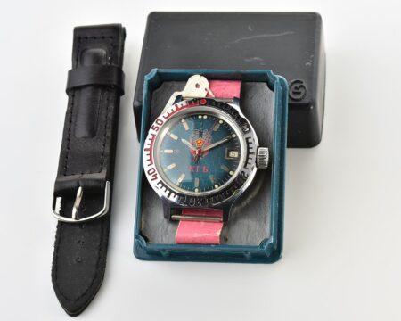 Excellent Vostok Amphibia KGB with automatic self winding movement with box