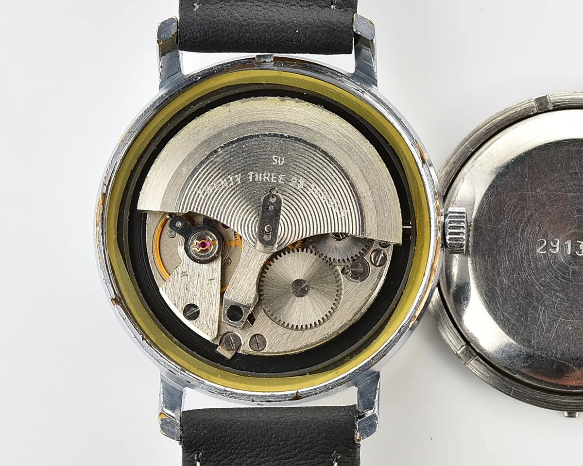 Soviet Poljot mechanical wristwatch with automatic self-winding movement
