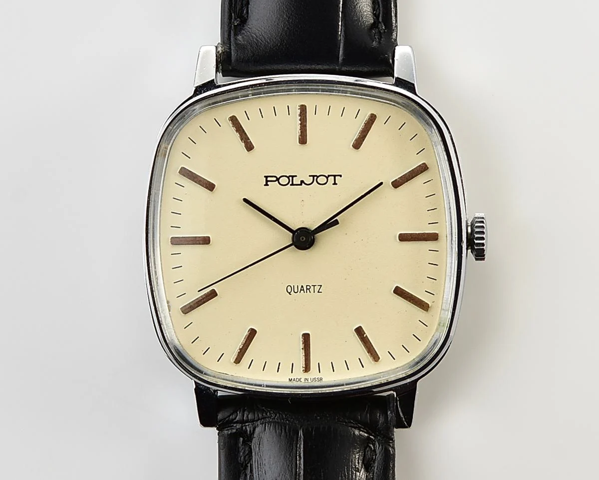 Soviet Poljot watch with quartz movement