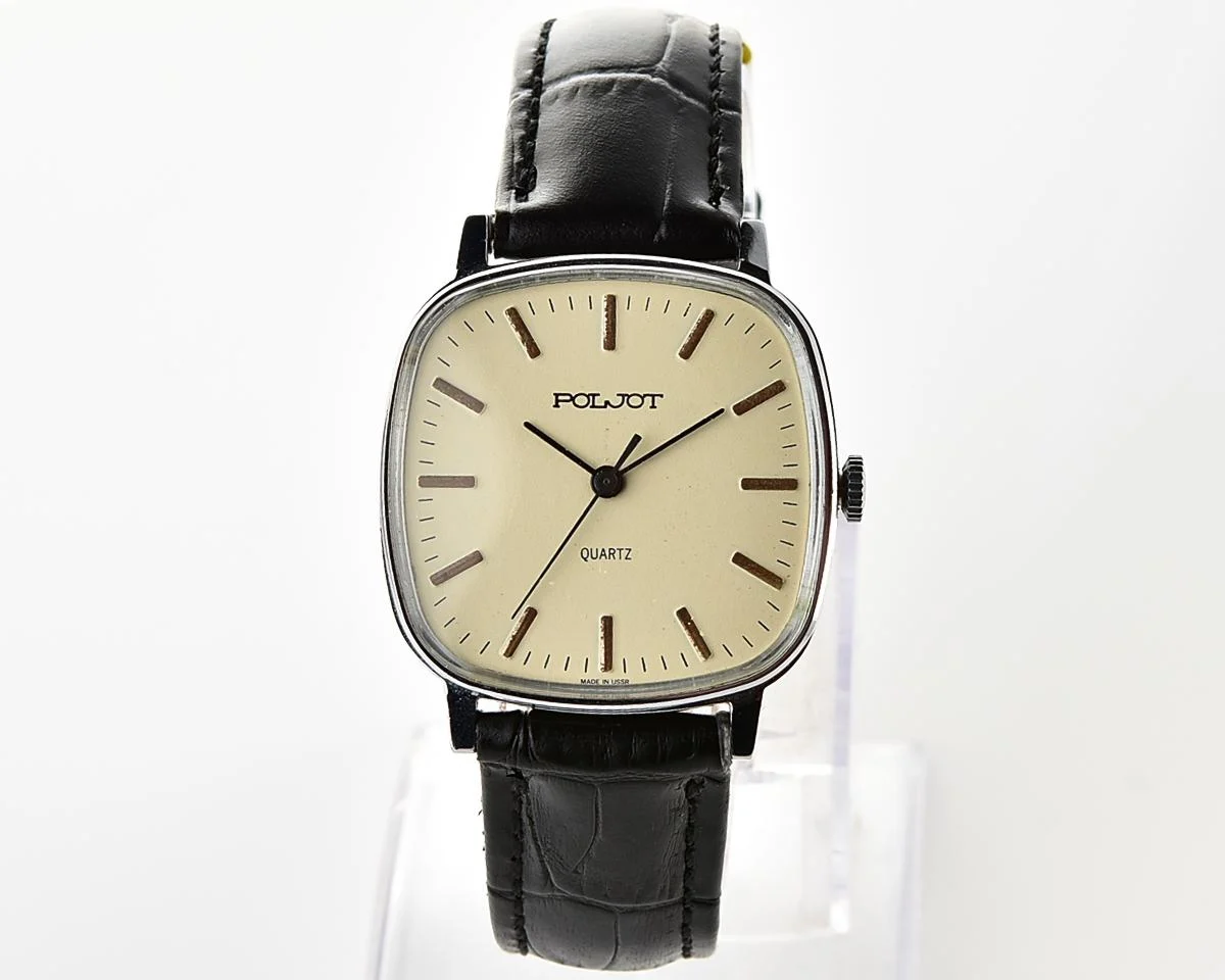 Soviet Poljot watch with quartz movement