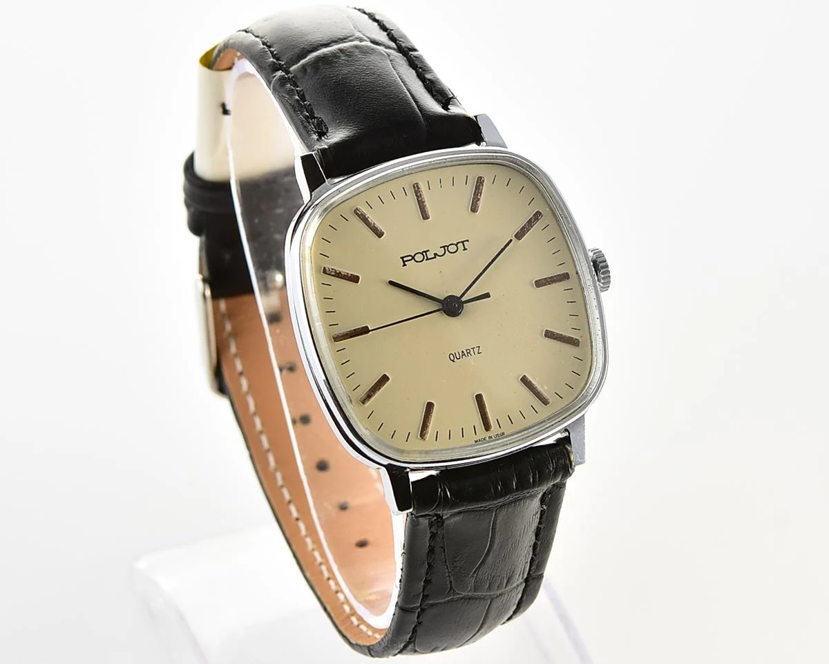 Soviet Poljot watch with quartz movement