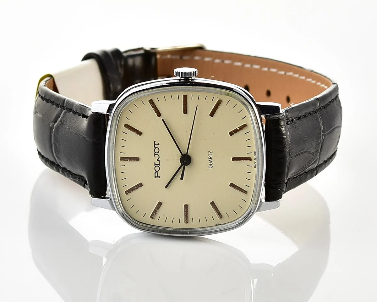 Soviet Poljot watch with quartz movement