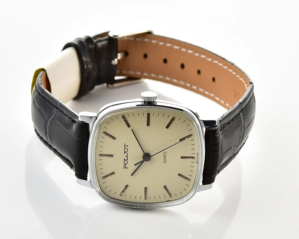 Soviet Poljot watch with quartz movement