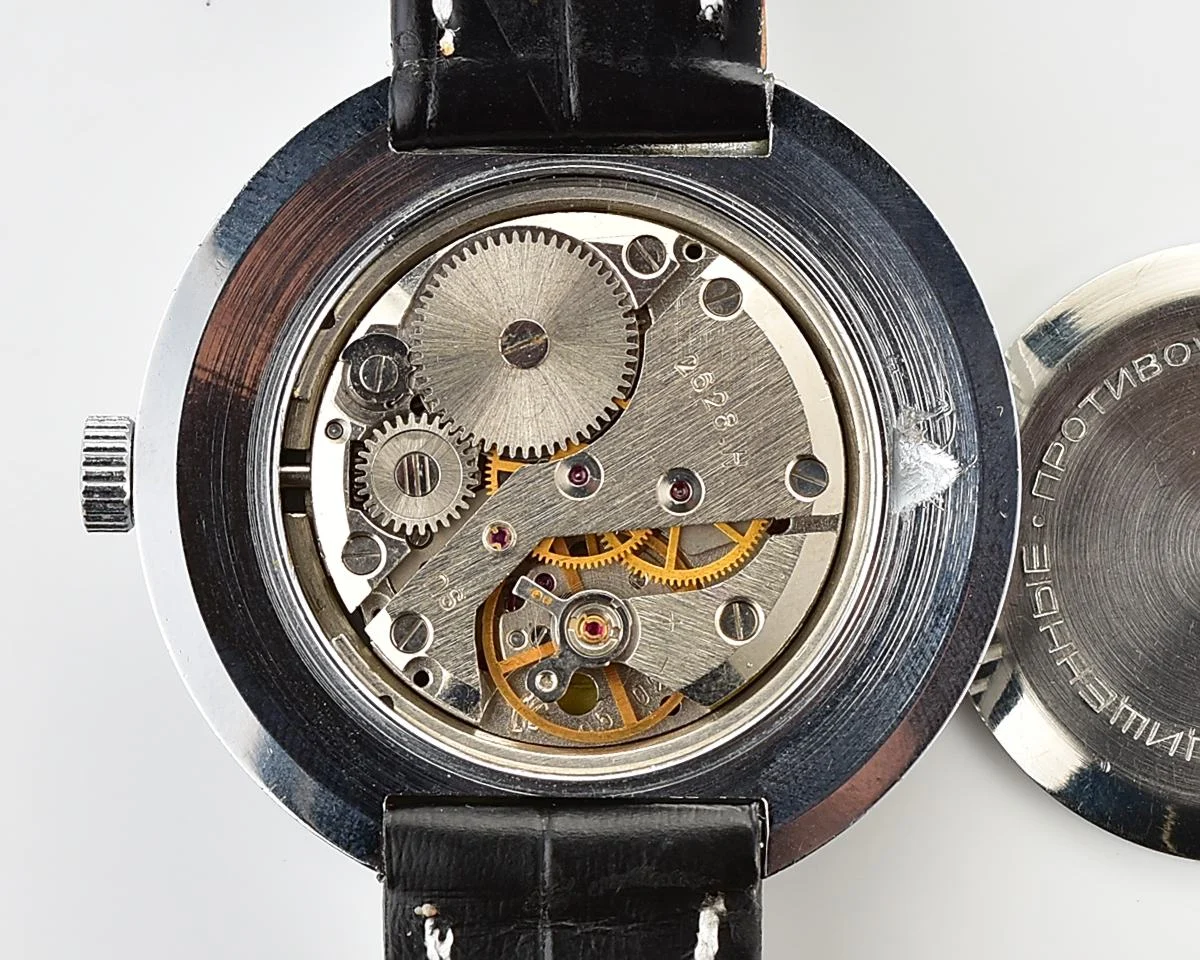 Excellent mechanical Raketa Goroda(Cities) world time Soviet watch