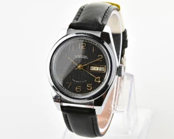 Raketa vintage mechanical wrist watch with double calendar