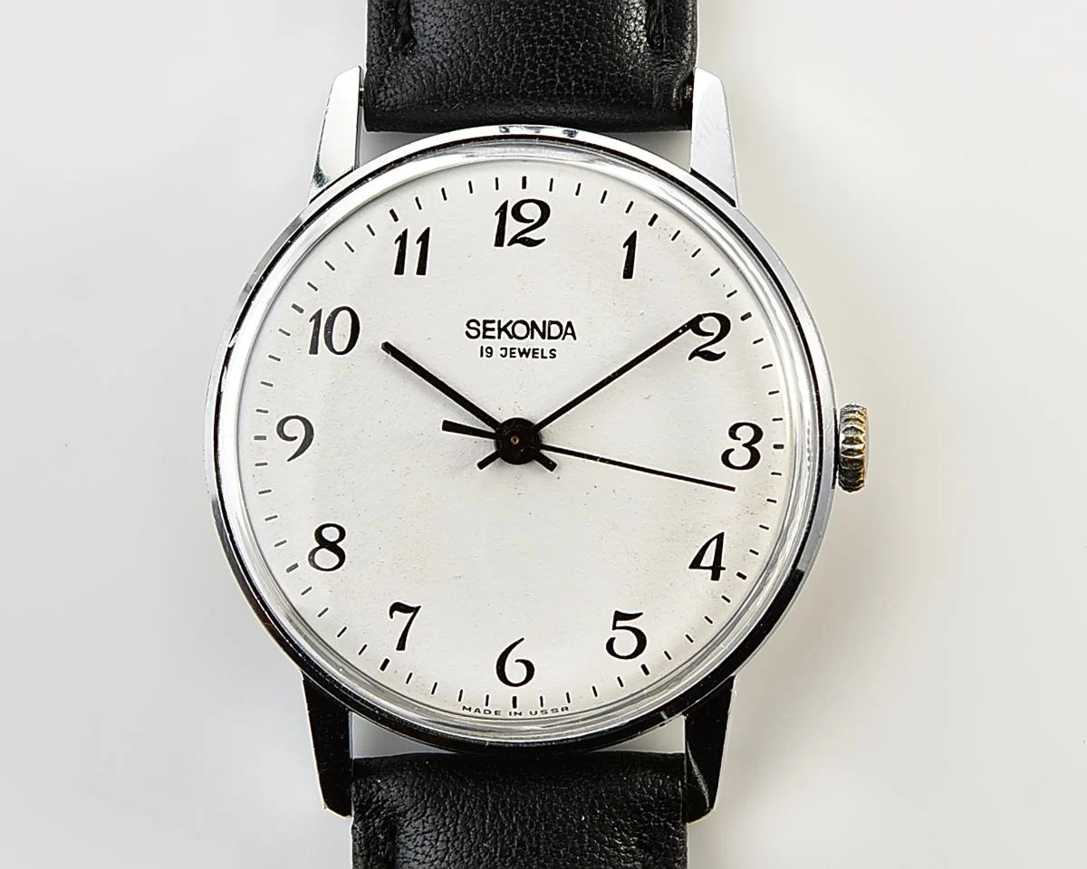 Soviet Sekonda vintage mechanical wristwatch