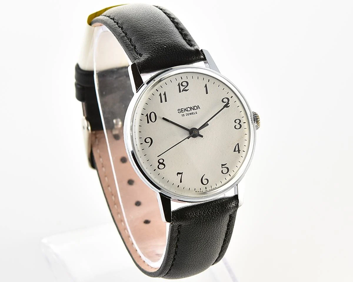 Soviet Sekonda vintage mechanical wristwatch