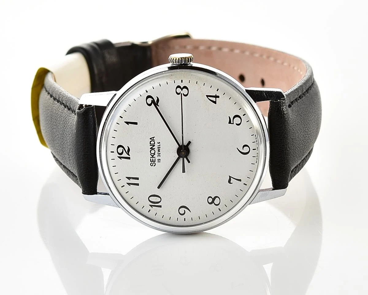 Soviet Sekonda vintage mechanical wristwatch