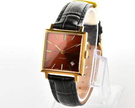 Excellent gold-plated Slava soviet mechanical vintage watch