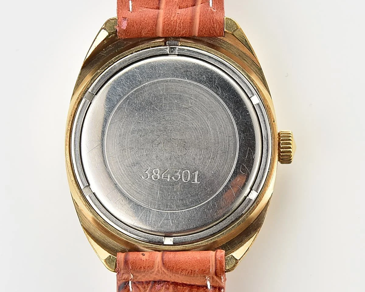 Slava Soviet gold-plated mechanical vintage watch