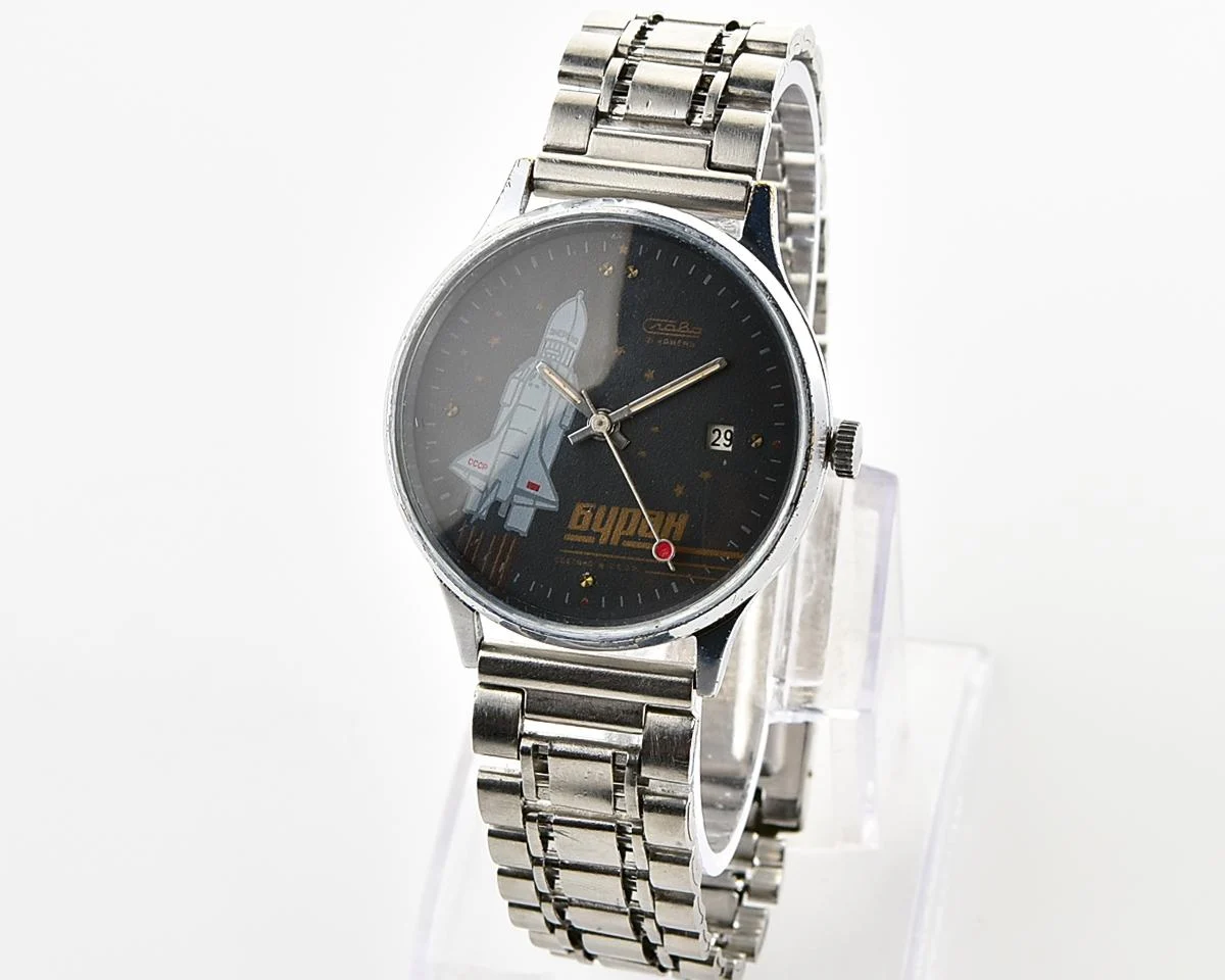 Slava Buran mechanical vintage watch – relic of Soviet space exploration era!