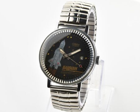 Excellent Slava BURAN automatic self-winding mechanical watch – relic of soviet space exploration era!