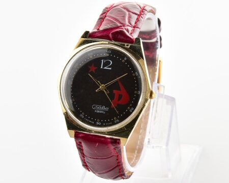 Automatic soviet SLAVA red Star, hammer & sickle quartz watch