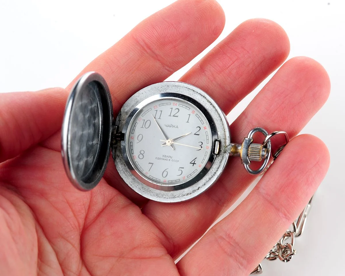 Soviet Chaika quartz pocket watch