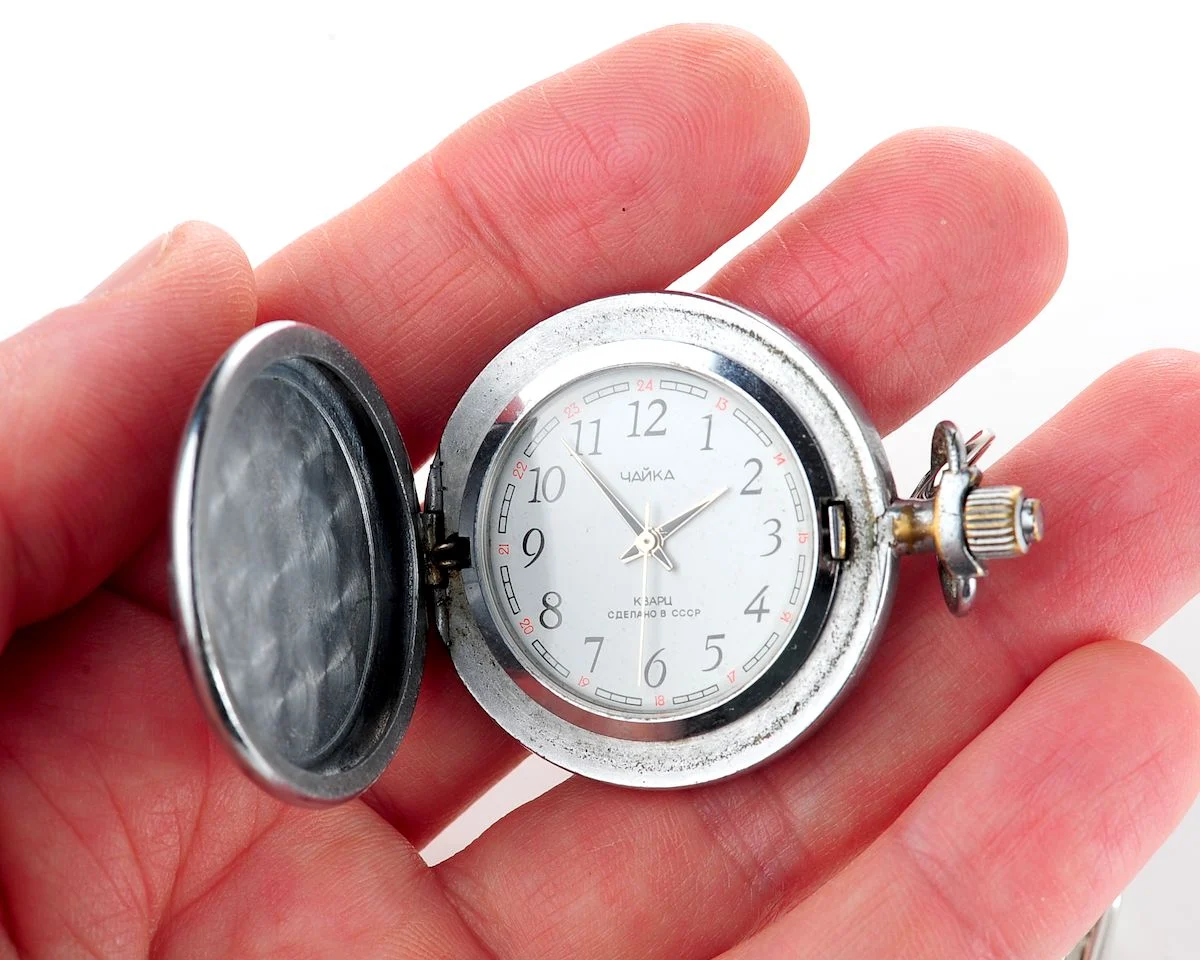 Soviet Chaika quartz pocket watch