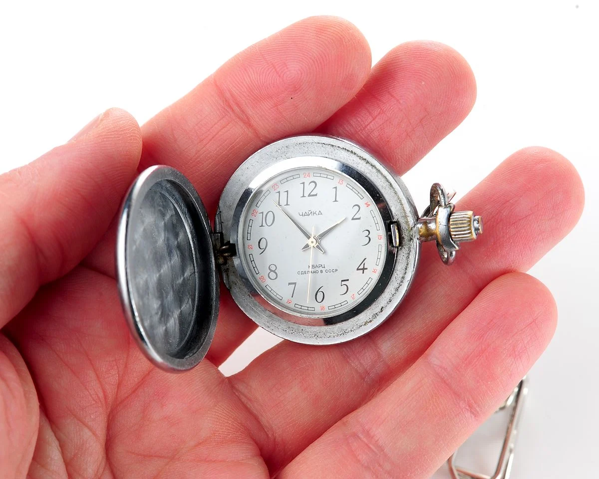 Soviet Chaika quartz pocket watch